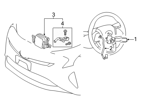 2021 Toyota Prius AWD-e Cruise Control Diagram