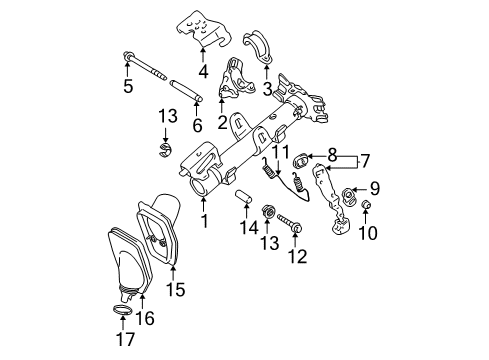 2004 Toyota RAV4 Housing & Components Diagram