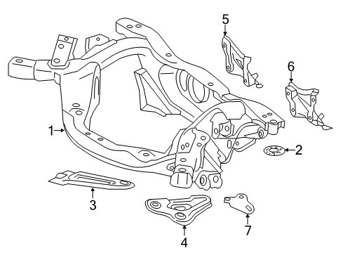 2016 Toyota RAV4 Suspension Mounting - Rear Diagram