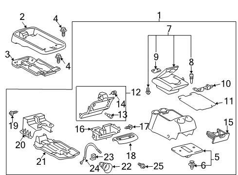 2004 Toyota Sienna Center Console Diagram