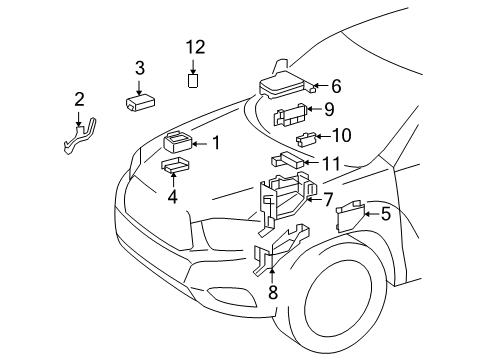 2012 Toyota Highlander Fuse & Relay Diagram
