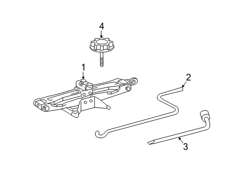 Jack Assembly Diagram for 09111-0E011