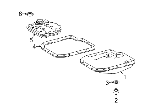 2012 Toyota Matrix Transaxle Parts Diagram