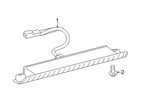 2017 Toyota Highlander High Mount Lamps Diagram