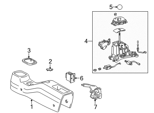 2001 Toyota MR2 Spyder Shift Knob Diagram for 33504-53020