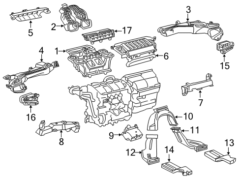 2022 Toyota Corolla Ducts Diagram