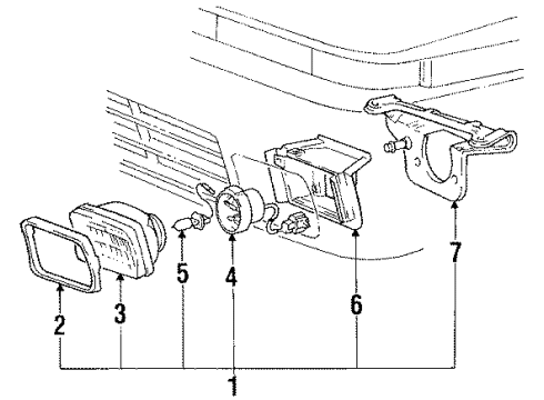 1992 Toyota Supra Bulbs Diagram
