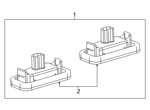 2022 Toyota Camry License Lamps Diagram