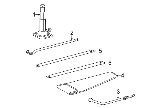 2018 Toyota Tundra Jack & Components Diagram