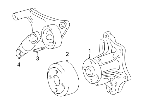 2004 Toyota RAV4 Water Pump Diagram