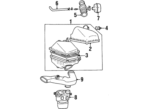 1999 Toyota Avalon Air Intake Diagram