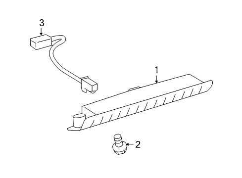2014 Toyota Venza High Mount Lamps Diagram