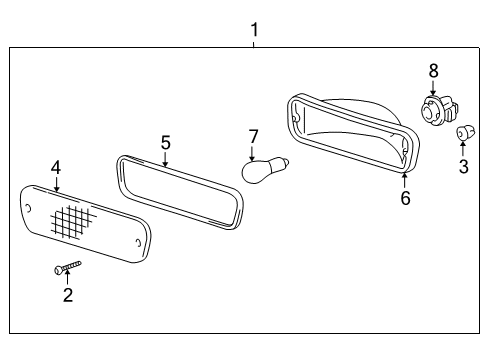 1998 Toyota Tacoma Signal Lamps Diagram