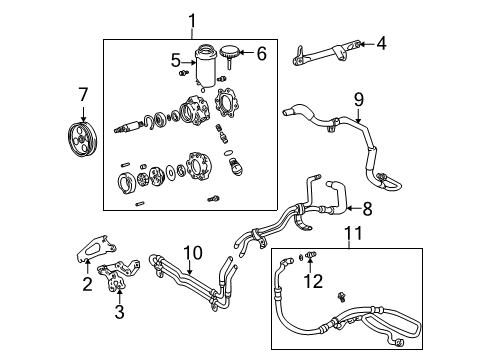 Sensor, Power Steering Oil Pressure Diagram for 89448-51010