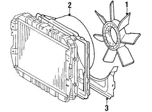 1988 Toyota Pickup Cooling System, Radiator, Water Pump, Cooling Fan Diagram