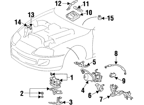 1996 Toyota Supra Traction Control Components Diagram
