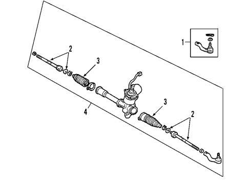 2008 Toyota Camry Steering Column & Wheel, Steering Gear & Linkage Diagram 6 - Thumbnail