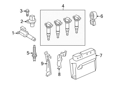 2013 Scion tC Ignition System Diagram