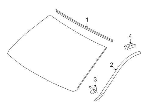 2017 Toyota Land Cruiser Reveal Moldings Diagram