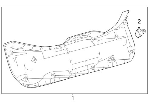 2023 Toyota GR Corolla Interior Trim - Lift Gate Diagram