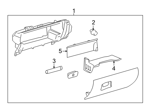2022 Toyota Tacoma Glove Box Diagram