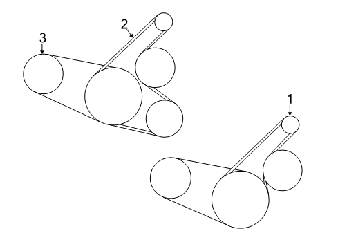 2004 Toyota Echo Belts & Pulleys Diagram
