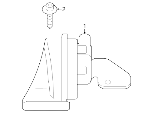 2024 Toyota GR Supra Horn Diagram