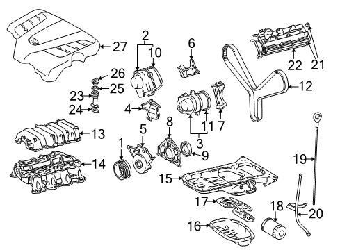 Retainer, Engine Rear Oil Seal Diagram for 11381-AC020