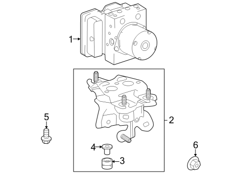 2023 Toyota Corolla ABS Components Diagram 1 - Thumbnail