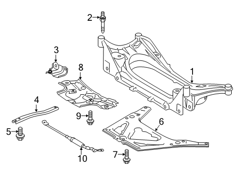 Bolt, With Washer Diagram for 90119-10636