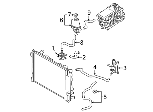 2022 Toyota Corolla Inverter Cooling Components Diagram