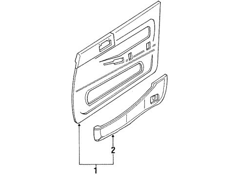 1991 Toyota Cressida Speaker, Passenger Side Diagram for 86160-22571