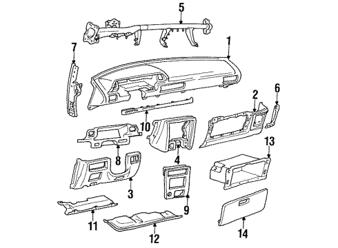 1991 Toyota Camry Under Cover, Passenger Side Diagram for 55607-32020
