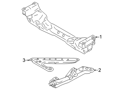 2022 Toyota GR86 Suspension Mounting - Front Diagram