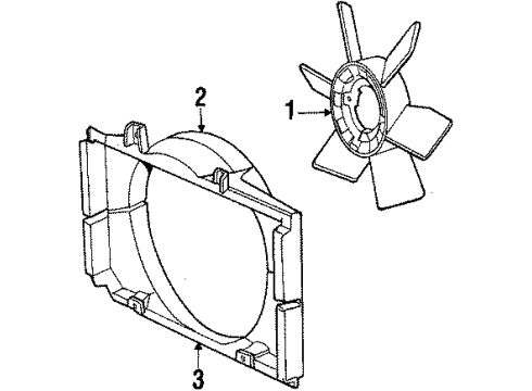 1987 Toyota Corolla Cooling System, Radiator, Water Pump, Cooling Fan Diagram