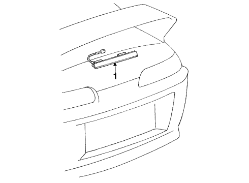 1997 Toyota Supra High Mount Lamps Diagram
