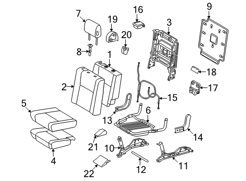 2010 Toyota Sequoia Third Row Seats Diagram 4 - Thumbnail