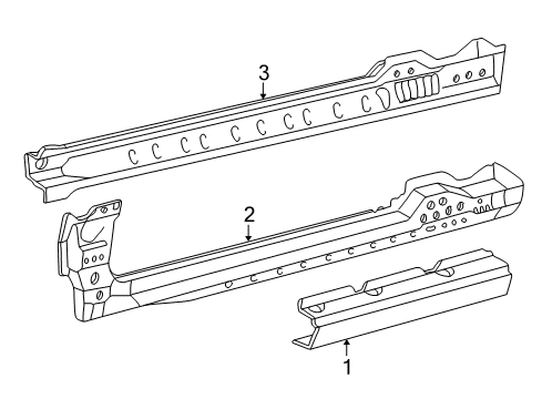 2000 Toyota Solara Hinge Pillar, Rocker Diagram