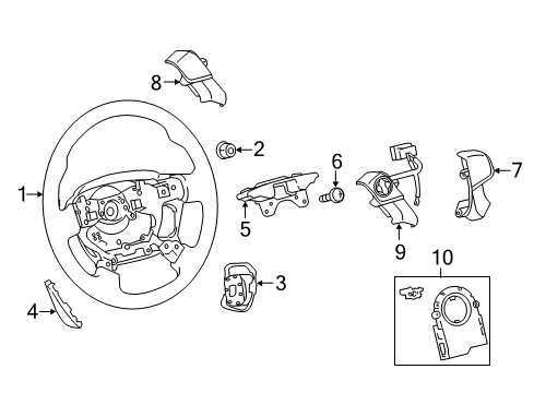 2013 Toyota Camry Steering Column & Wheel, Steering Gear & Linkage Diagram