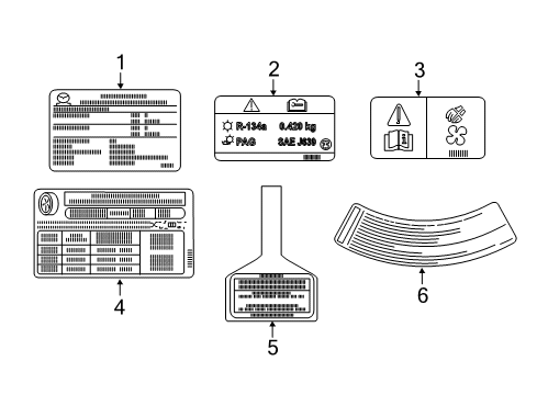 2016 Scion iA Information Labels Diagram