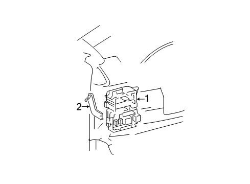 2010 Toyota Camry Junction Block, Driver Side Diagram for 82730-33C81