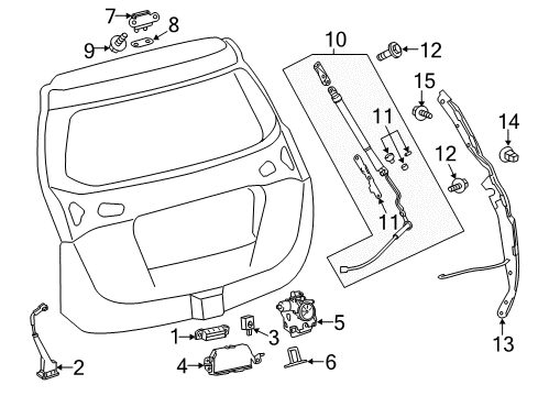 2015 Toyota RAV4 Lift Gate Diagram