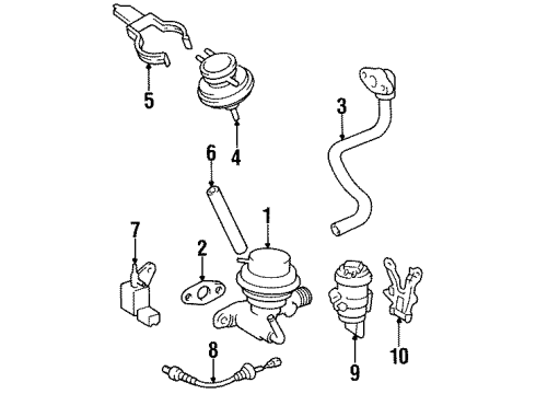 1997 Toyota Tercel Knock Sensor Diagram for 89615-22030