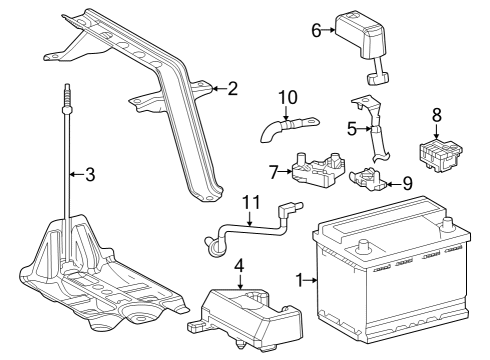 2024 Toyota Grand Highlander Stopper Diagram for 82670-48160