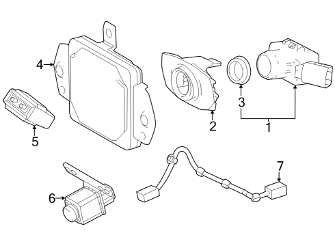 2024 Toyota Sequoia Bumper & Components - Front Diagram