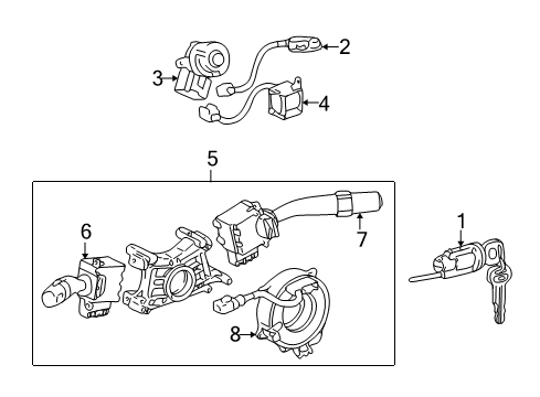 1998 Toyota Corolla Ignition Lock Diagram