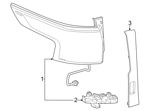 2024 Toyota Sequoia Combination Lamps Diagram