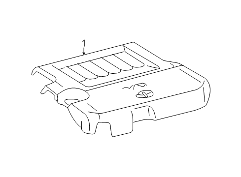 2017 Toyota Highlander Engine Appearance Cover Diagram