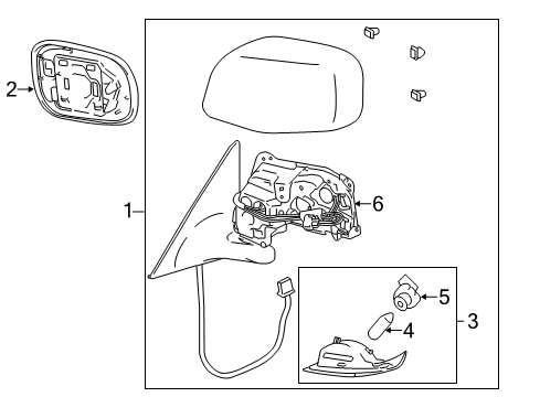 Socket, Center Stop Lamp Diagram for 90075-60059