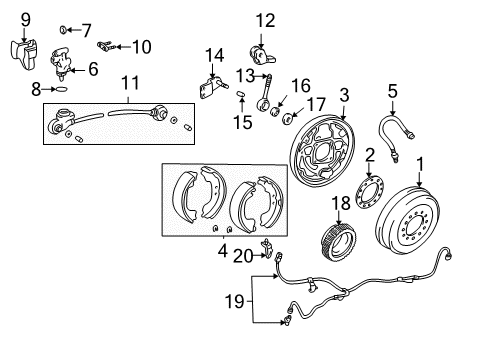 1996 Toyota Tacoma Control Module Diagram for 89540-35072